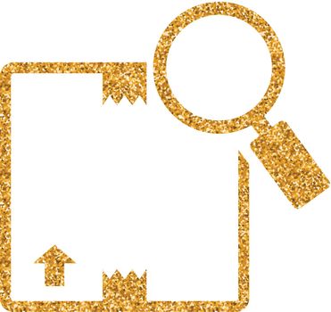 Gold Glitter Icon - Parcel tracking