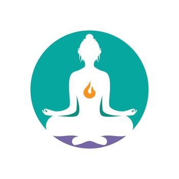 Meditation yoga logo