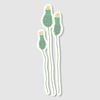 illustration of botanical plant elements Stickers