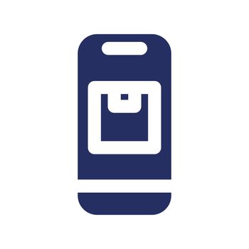 Parcel tracking app black glyph ui icon