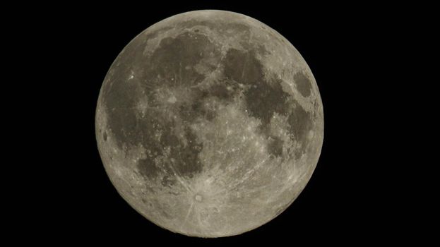 Closeup of full moon cute astronomy moonlight