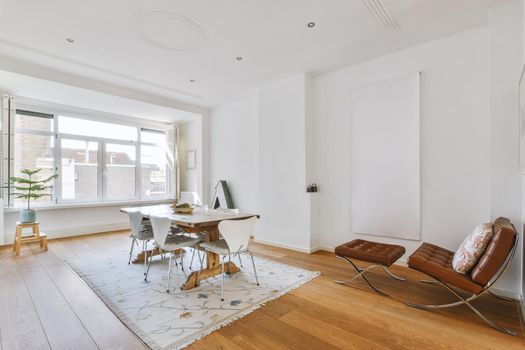 Interior of minimalist style living room
