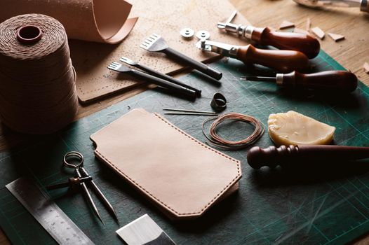 working with vegetable tanned leather