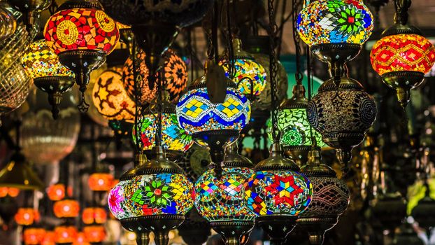 Istanbul Lantern Moroccan Lighting, Moroccan Lamp. Moroccan Style.Unique . Moroccan Lanterns and Lamps. Turkish Lanterns and Lamps.Colorful lanterns. lamps for sale in the Grand Bazaar