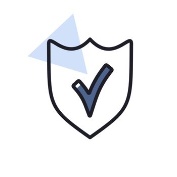 Best protection shield icon vector