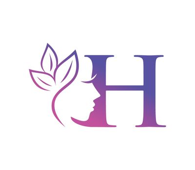 Monogram Beauty Logo Initial Letter H
