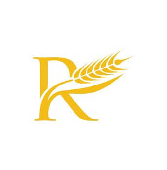 Wheat Grain Initial Letter R
