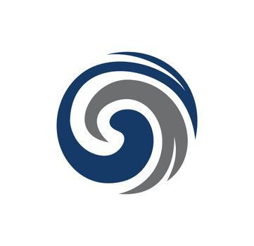 Circle Wave Logo Sign