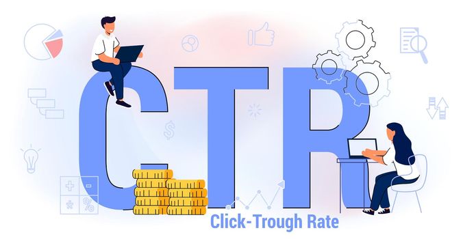 CTR Click through rate acronym Internet campaign Marketing strategy