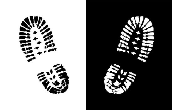 Shoe Print Vector Sign