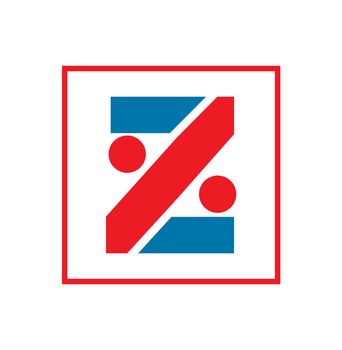 Z and Percentage Logo Sign