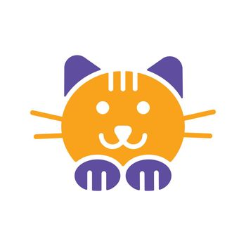 Cat vector icon. Pet animal sign