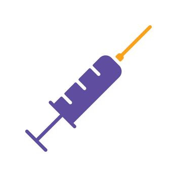 Syringe vector icon. Medical sign
