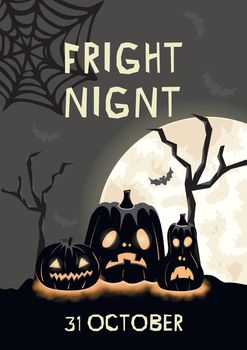 mystical A4 flyer fright night