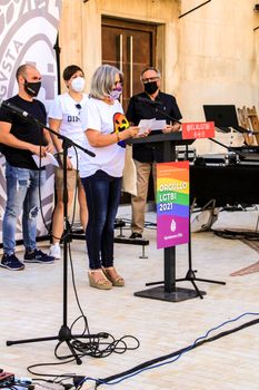 Politicians attending the proclamation of the Gay Pride Day in Elche