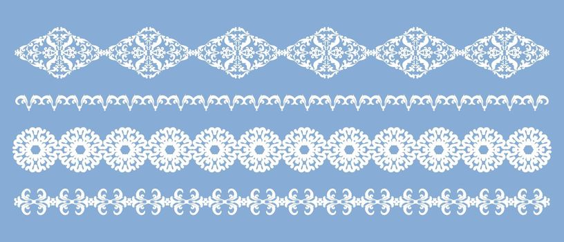 Abstract repeating ornament. Vector set divayder.
