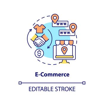 E commerce concept icon