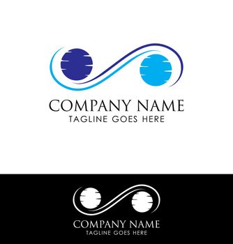 A vector Illustration set of Pool and Spa Logo Sign