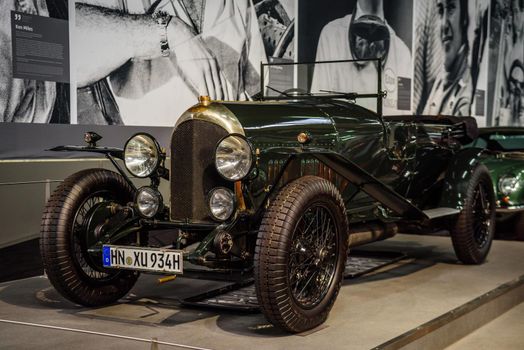 SINSHEIM, GERMANY - MAI 2022: black Bentley 3 Liter cabrio 1924
