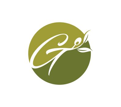 Grape Vine Monogram Initial Logo Letter G 