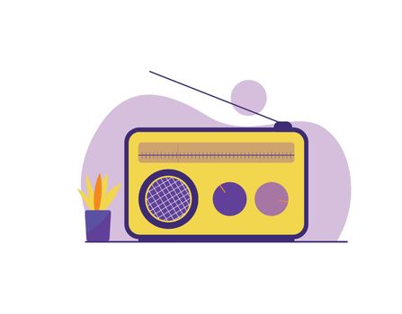radio icon for media concept