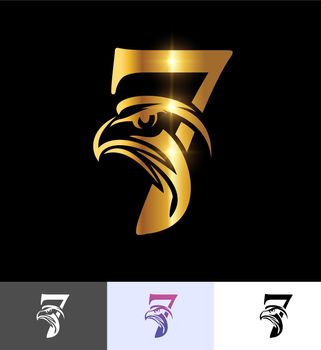 Golden Eagle Monogram Number 7