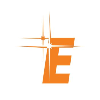 monogram of Clean and shine letter E logo 