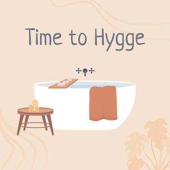 Time to Hygge card template