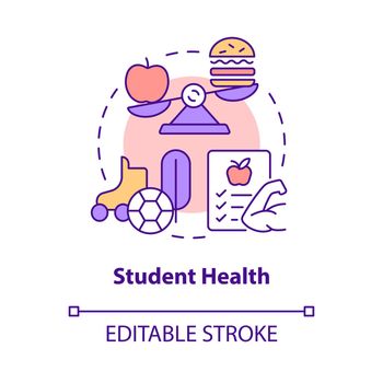 Student health concept icon