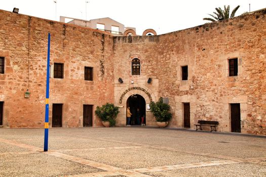 Fortress castle of the fishing village of Santa Pola, Spain