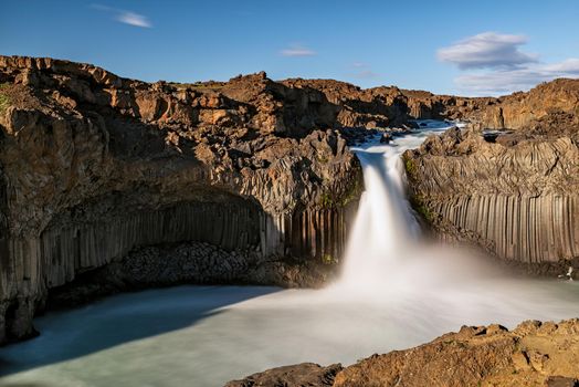 Aldeyjarfoss waterfall in Iceland