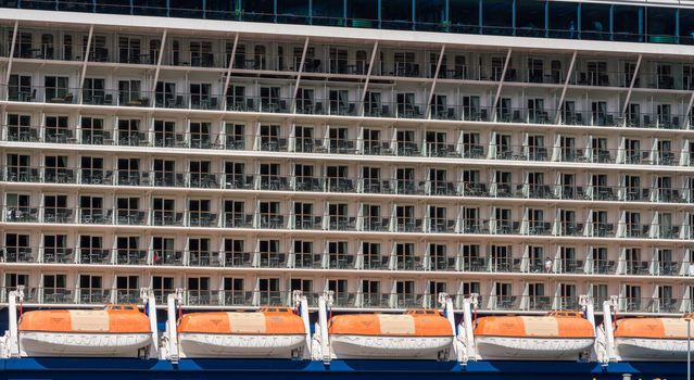 Cabins and balconies of Celebrity Eclipse cruise ship