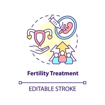 Fertility treatment concept icon