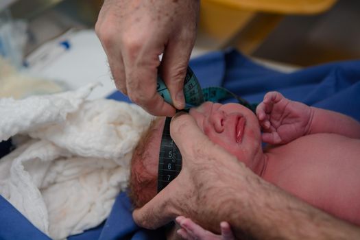 Medical examination of the newborn