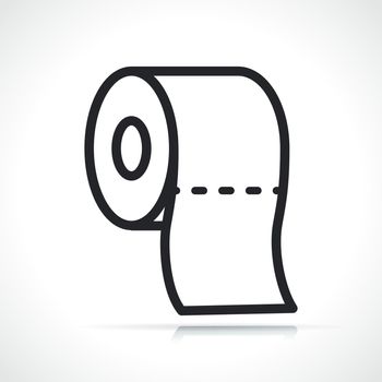 toilet paper napkins line icon
