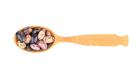 Kidney beans in spoon