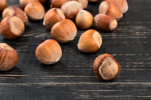 Hazelnuts in shell