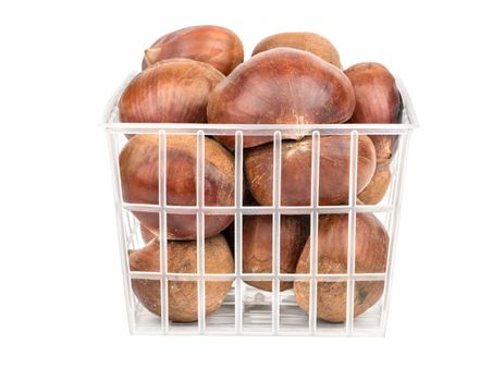 Edible chestnuts in packaging