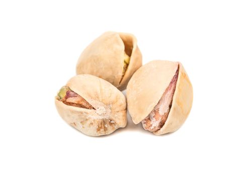 Three pistachio nut