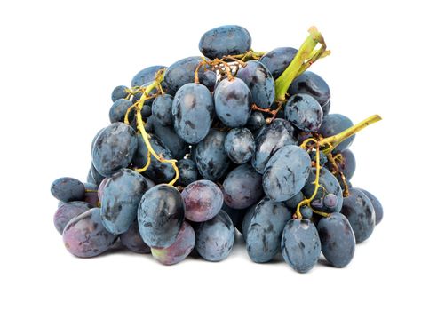 Bunch blue grapes