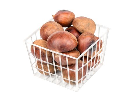 Edible chestnuts in packaging