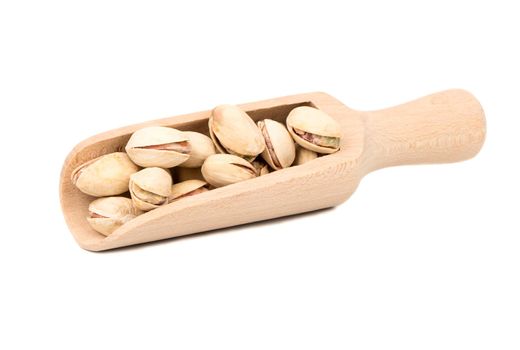 Pistachio nuts in a scoop