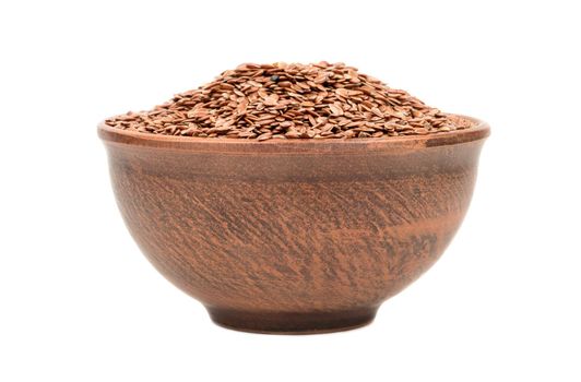 Flax seeds in bowl