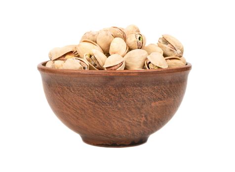 Pistachio nuts in a bowl