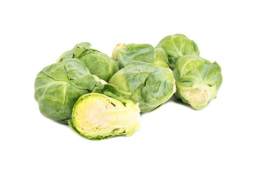 Brussels sprouts with half