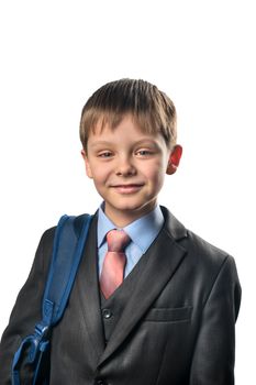 Portrait of schoolboy