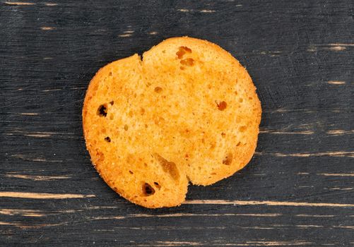 Crackers bruschetta closeup