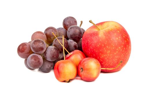 Apples with grapes