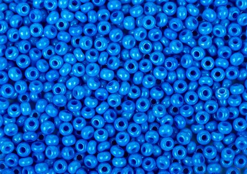 Scattered blue beads