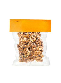 Walnuts in vacuum packing